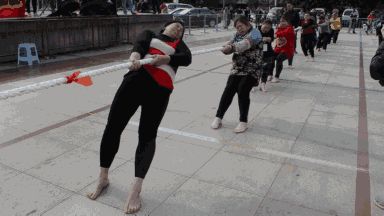 搞笑趣图:这哪是什么拔河比赛,这就是戏精的诞生啊