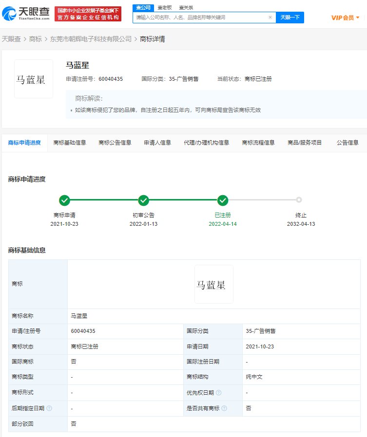 沈腾马丽独行月球角色被抢注商标