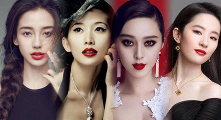 最美烈焰红唇的10位女星,个个风情万种