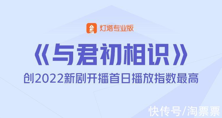 灯塔开播速览 |《与君初相识》创2022新剧开播首日播放指数最高