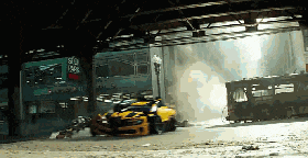 搞笑动态图gif: 大黄蜂,战斗力杠杠的