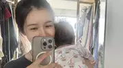 港姐冠军产后状态佳，单手抱娃秀母爱，网友直呼太惊艳