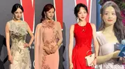 W盛典后台，孙俪独自坐一桌，杨幂迪丽热巴抱团，周深惹得众人笑