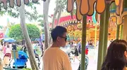 奚梦瑶何猷君陪娃过六一，三岁女儿乖巧可爱，何超莲何超盈同框