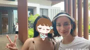 卢靖姗带女儿海南度假，孕期身材管理的真好，一点都没肿皮肤也好