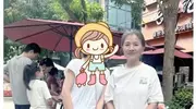 北京面包店偶遇迟蓬，休闲装扮温柔亲切，低调出行显亲和
