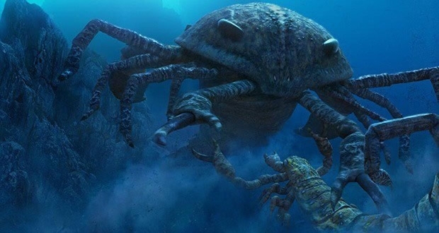 布龙度蝎,又叫雷蝎,是一种水中生存的蝎子,平均体长1米多,但也有两三