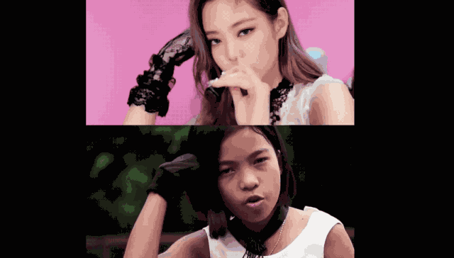 泰国萝莉模仿blackpink百万剪辑师sense超到位了