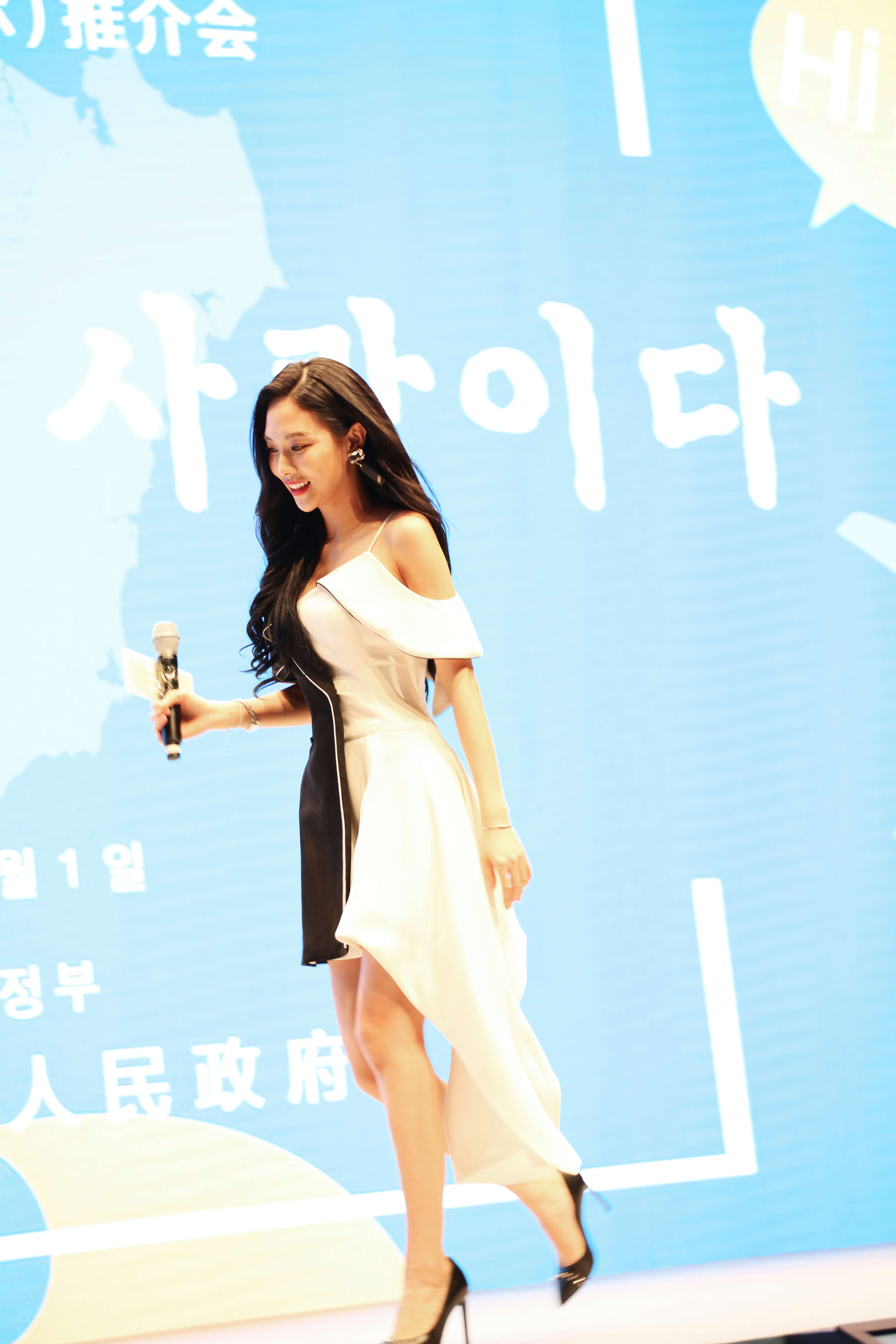 王霏霏亮相海南国际旅游岛(首尔)推介会 中韩双语为家乡宣传助力