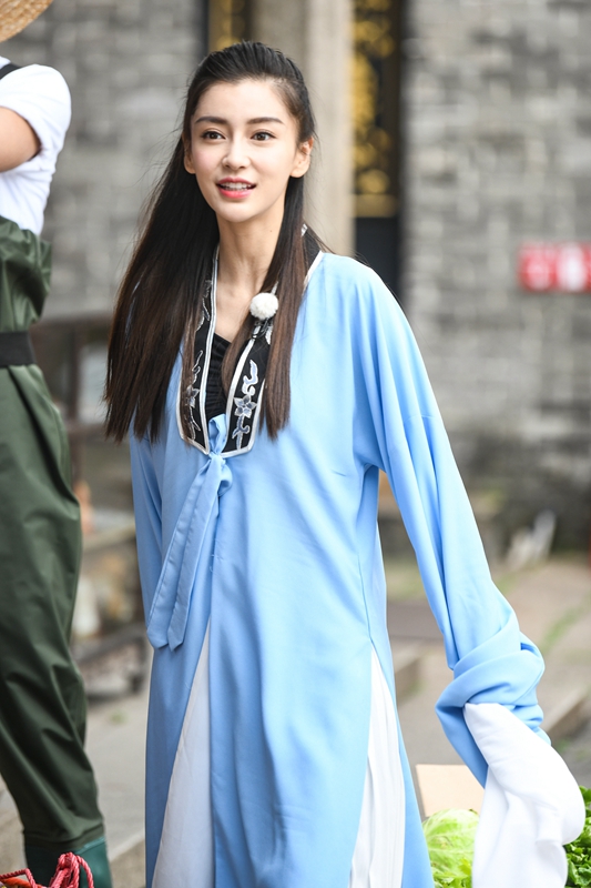 奔跑吧佛山功夫特辑angelababy变花木兰现场打咏春拳