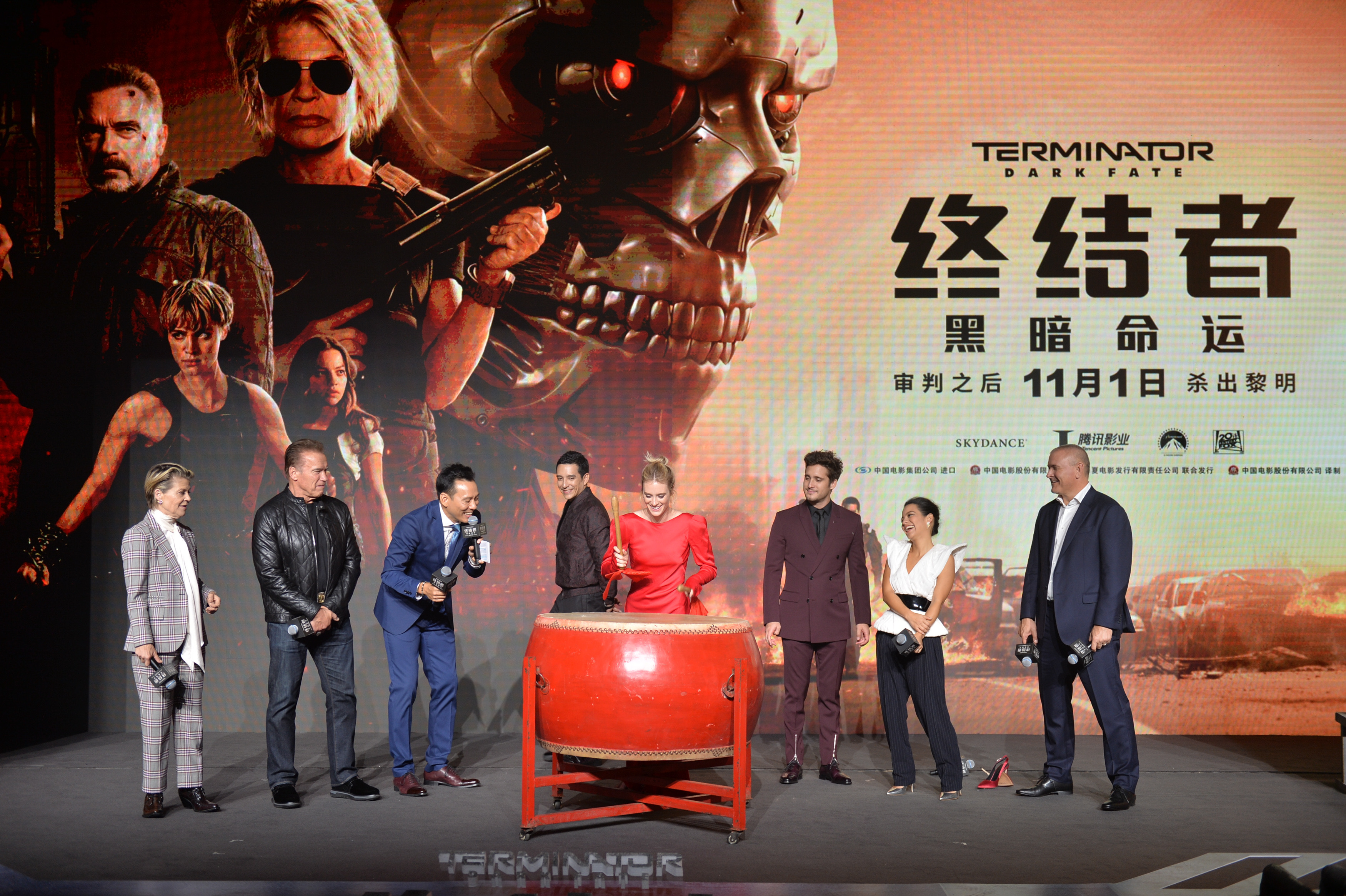 终结者：黑暗命运》北京首映施瓦辛格汉密尔顿重回战场杀出黎明！ - 360娱乐