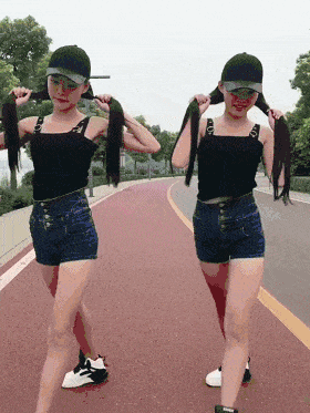 爆笑gif: 妹子,不要逗人家了,好么