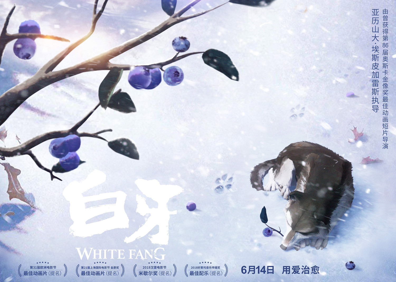 高品质动画电影《白牙》定档614 奥斯卡导演护航再现百年经典- 360娱乐