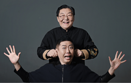 翟小兴父亲节晒合照温馨幽默赛活宝